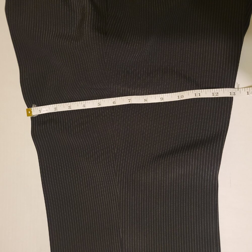 Jones New York Ladies Black Pin Stripe Slacks, Size 16, Kasper Brand - Picture 6 of 9